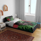 Meri Kirihimete New Zealand Bedding Set Piwakawaka Koru Fern Mix Pohutukawa - Aussie Hoodie