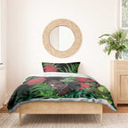 Meri Kirihimete New Zealand Bedding Set Piwakawaka Koru Fern Mix Pohutukawa - Aussie Hoodie