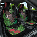 Meri Kirihimete New Zealand Car Seat Cover Piwakawaka Koru Fern Mix Pohutukawa - Aussie Hoodie