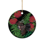 Meri Kirihimete New Zealand Ceramic Ornament Piwakawaka Koru Fern Mix Pohutukawa - Aussie Hoodie
