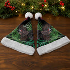 Meri Kirihimete New Zealand Christmas Santa Hat Piwakawaka Koru Fern Mix Pohutukawa - Aussie Hoodie