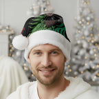 Meri Kirihimete New Zealand Christmas Santa Hat Piwakawaka Koru Fern Mix Pohutukawa - Aussie Hoodie