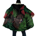 Meri Kirihimete New Zealand Cloak Piwakawaka Koru Fern Mix Pohutukawa - Aussie Hoodie