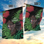 Meri Kirihimete New Zealand Garden Flag Piwakawaka Koru Fern Mix Pohutukawa - Aussie Hoodie