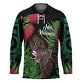 Meri Kirihimete New Zealand Hockey Jersey Piwakawaka Koru Fern Mix Pohutukawa - Aussie Hoodie