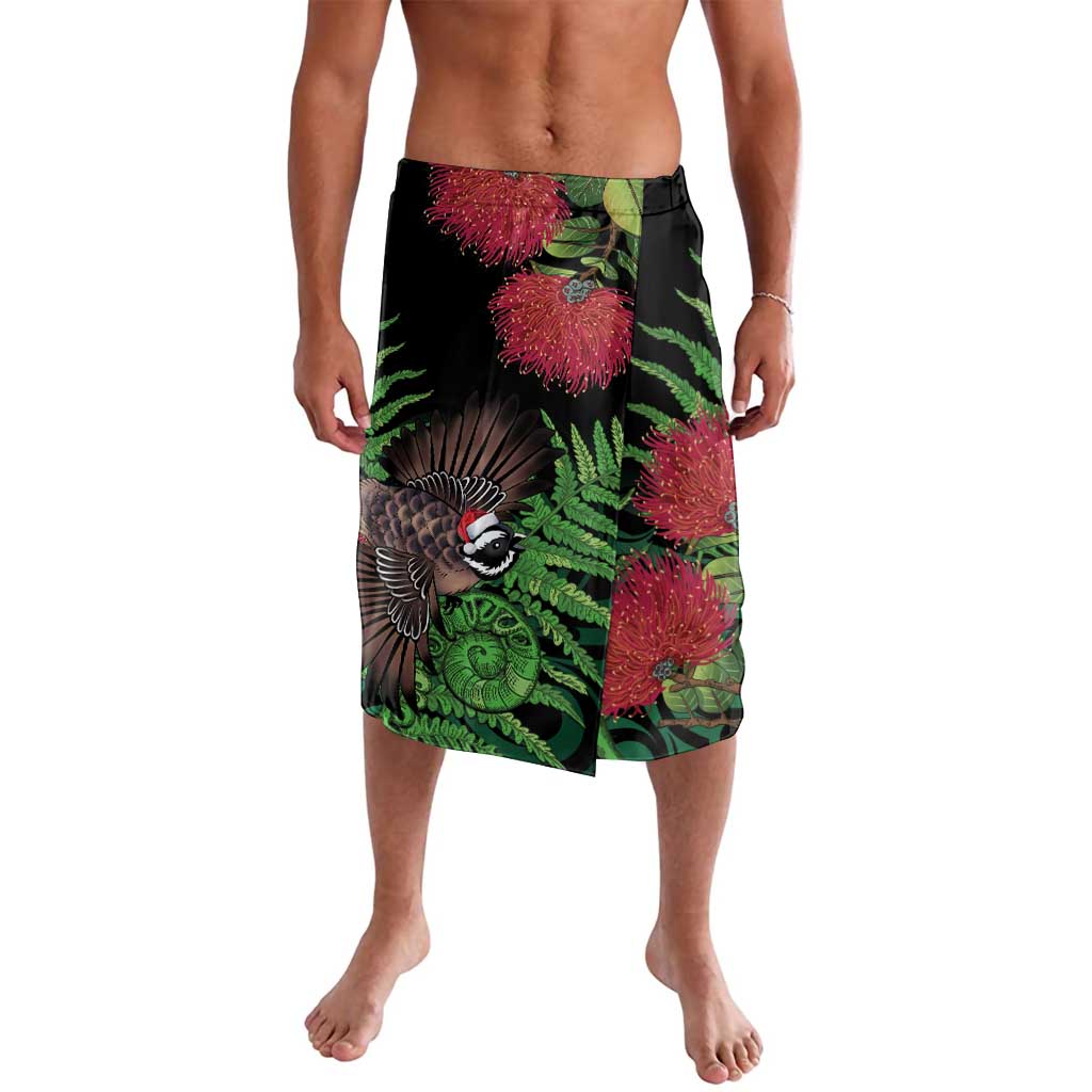 Meri Kirihimete New Zealand Lavalava Piwakawaka Koru Fern Mix Pohutukawa - Aussie Hoodie