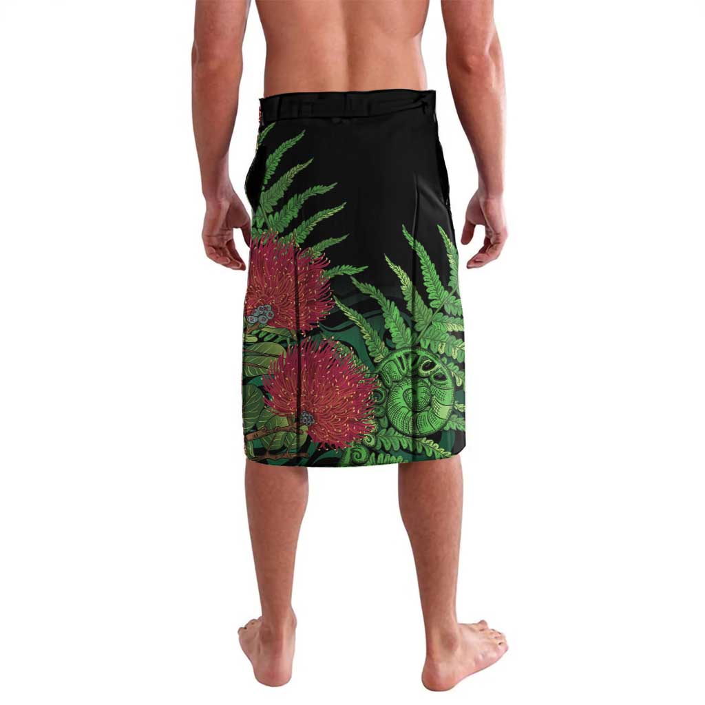 Meri Kirihimete New Zealand Lavalava Piwakawaka Koru Fern Mix Pohutukawa - Aussie Hoodie