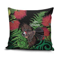 Meri Kirihimete New Zealand Pillow Cover Piwakawaka Koru Fern Mix Pohutukawa - Aussie Hoodie