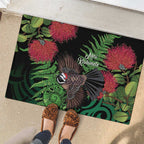 Meri Kirihimete New Zealand Rubber Doormat Piwakawaka Koru Fern Mix Pohutukawa - Aussie Hoodie