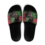 Meri Kirihimete New Zealand Slide Sandals Piwakawaka Koru Fern Mix Pohutukawa - Aussie Hoodie