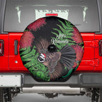 Meri Kirihimete New Zealand Spare Tire Cover Piwakawaka Koru Fern Mix Pohutukawa - Aussie Hoodie
