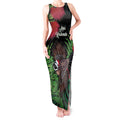 Meri Kirihimete New Zealand Tank Maxi Dress Piwakawaka Koru Fern Mix Pohutukawa - Aussie Hoodie