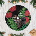 Meri Kirihimete New Zealand Tree Skirt Piwakawaka Koru Fern Mix Pohutukawa - Aussie Hoodie