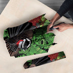 Meri Kirihimete New Zealand Umbrella Piwakawaka Koru Fern Mix Pohutukawa - Aussie Hoodie