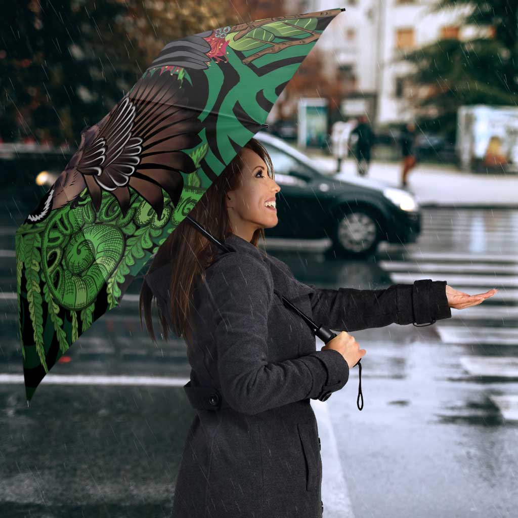 Meri Kirihimete New Zealand Umbrella Piwakawaka Koru Fern Mix Pohutukawa - Aussie Hoodie