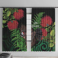 Meri Kirihimete New Zealand Window Curtain Piwakawaka Koru Fern Mix Pohutukawa - Aussie Hoodie