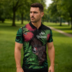 Meri Kirihimete New Zealand Zipper Polo Shirt Piwakawaka Koru Fern Mix Pohutukawa - Aussie Hoodie