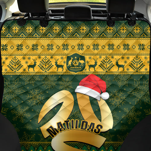 personalised-australia-matildas-christmas-back-car-seat-cover-merry-xmas-2023-national-color