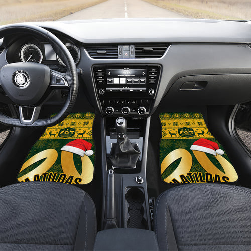 personalised-australia-matildas-christmas-car-mats-merry-xmas-2023-national-color