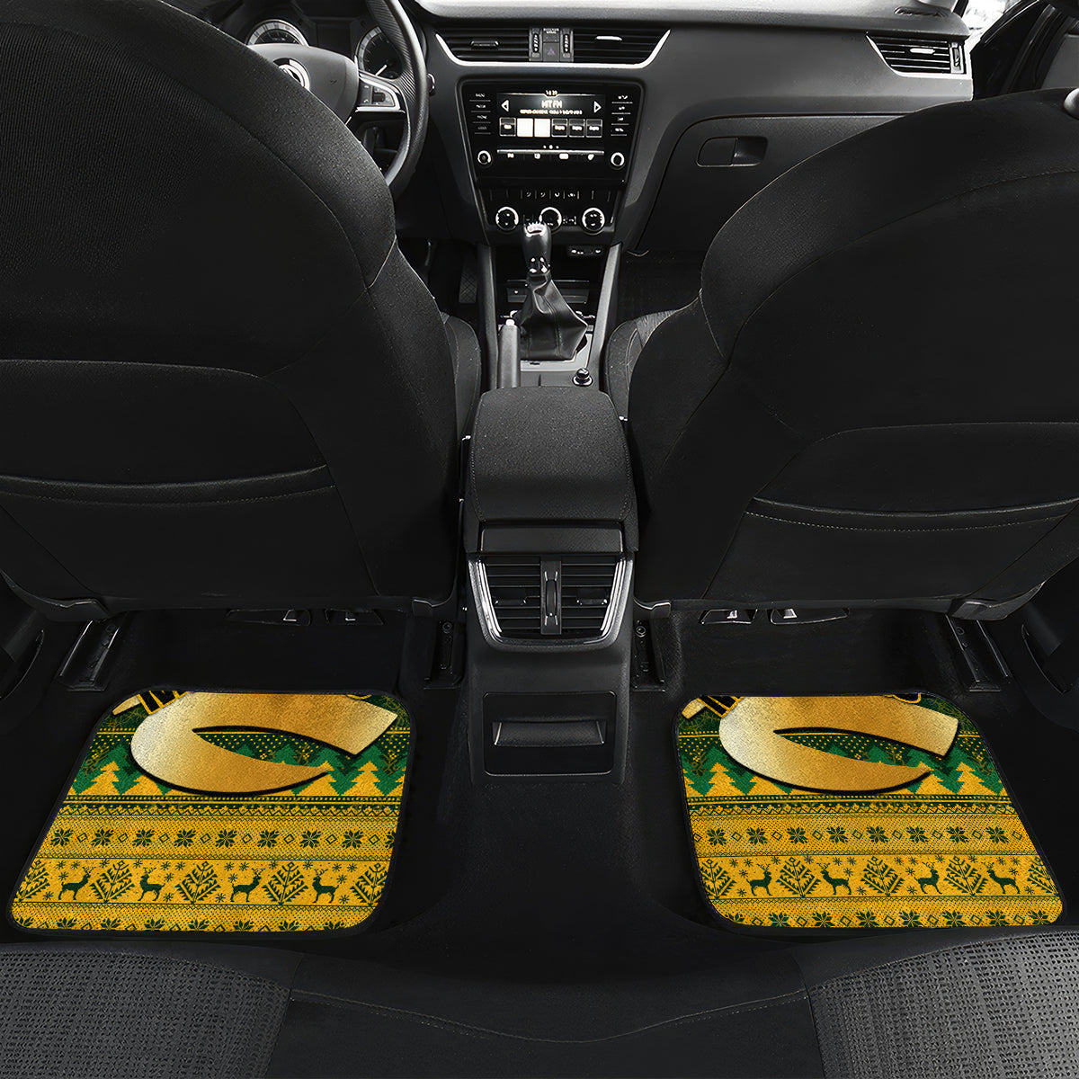 personalised-australia-matildas-christmas-car-mats-merry-xmas-2023-national-color