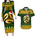 personalised-australia-matildas-christmas-couples-matching-long-sleeve-bodycon-dress-and-hawaiian-shirt-merry-xmas-2023-national-color