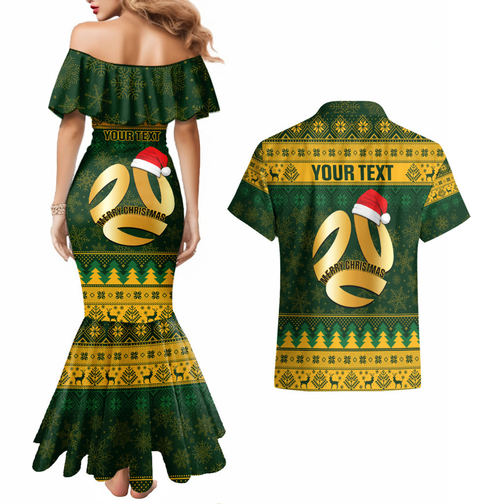 personalised-australia-matildas-christmas-couples-matching-mermaid-dress-and-hawaiian-shirt-merry-xmas-2023-national-color