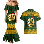 personalised-australia-matildas-christmas-couples-matching-mermaid-dress-and-hawaiian-shirt-merry-xmas-2023-national-color