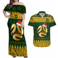 personalised-australia-matildas-christmas-couples-matching-off-shoulder-maxi-dress-and-hawaiian-shirt-merry-xmas-2023-national-color