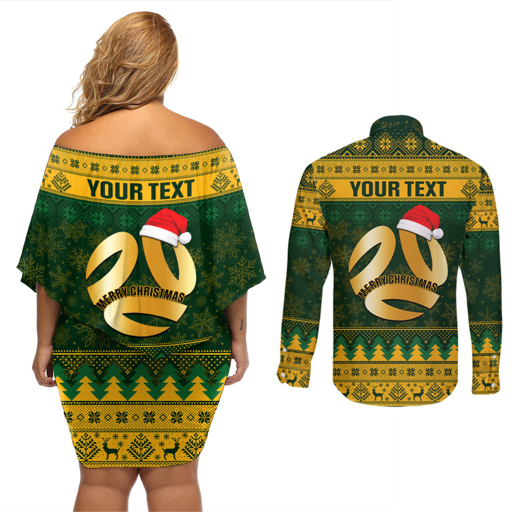 personalised-australia-matildas-christmas-couples-matching-off-shoulder-short-dress-and-long-sleeve-button-shirts-merry-xmas-2023-national-color