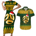 personalised-australia-matildas-christmas-couples-matching-short-sleeve-bodycon-dress-and-hawaiian-shirt-merry-xmas-2023-national-color