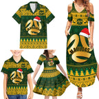 personalised-australia-matildas-christmas-family-matching-summer-maxi-dress-and-hawaiian-shirt-merry-xmas-2023-national-color