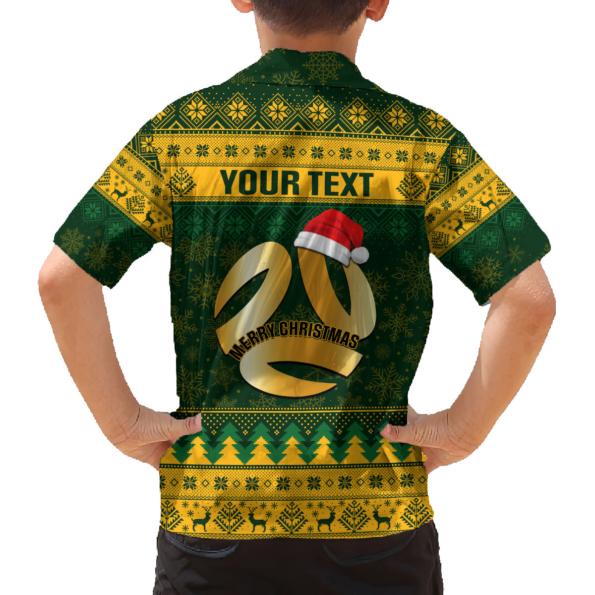 personalised-australia-matildas-christmas-family-matching-summer-maxi-dress-and-hawaiian-shirt-merry-xmas-2023-national-color