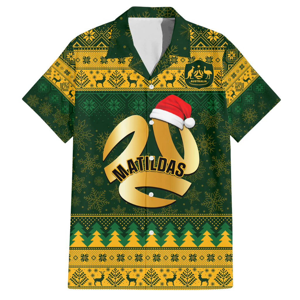 personalised-australia-matildas-christmas-hawaiian-shirt-merry-xmas-2023-national-color