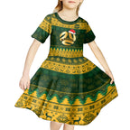 personalised-australia-matildas-christmas-kid-short-sleeve-dress-merry-xmas-2023-national-color