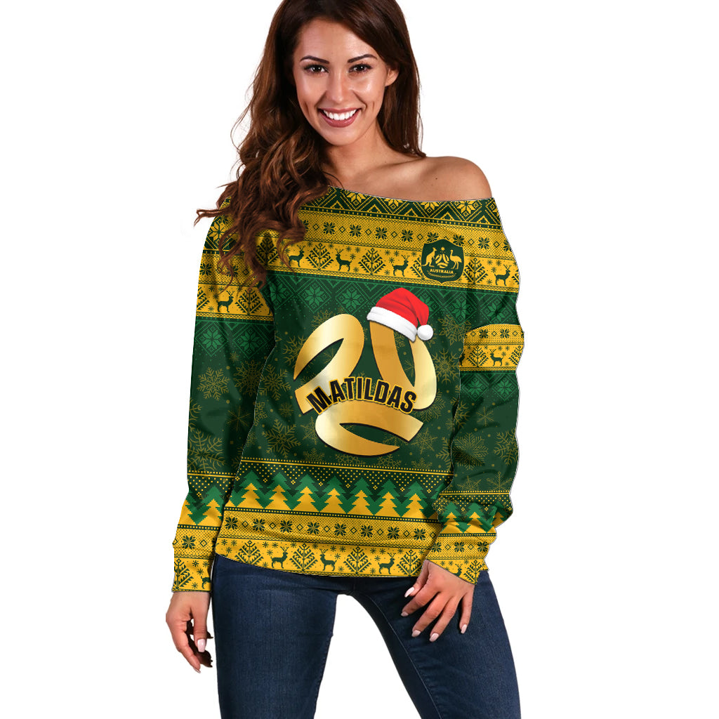 personalised-australia-matildas-christmas-off-shoulder-sweater-merry-xmas-2023-national-color