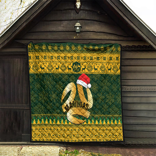 personalised-australia-matildas-christmas-quilt-merry-xmas-2023-national-color