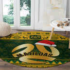 personalised-australia-matildas-christmas-round-carpet-merry-xmas-2023-national-color
