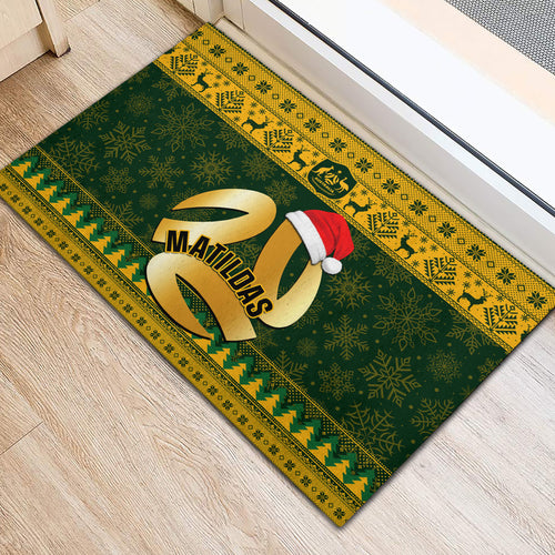 personalised-australia-matildas-christmas-rubber-doormat-merry-xmas-2023-national-color