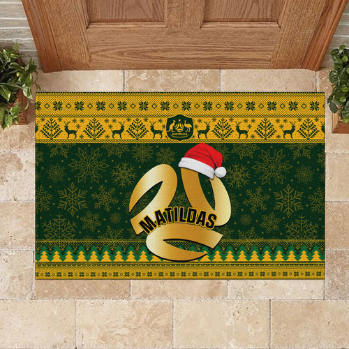 personalised-australia-matildas-christmas-rubber-doormat-merry-xmas-2023-national-color