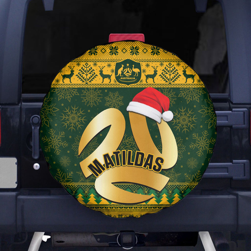 personalised-australia-matildas-christmas-spare-tire-cover-merry-xmas-2023-national-color