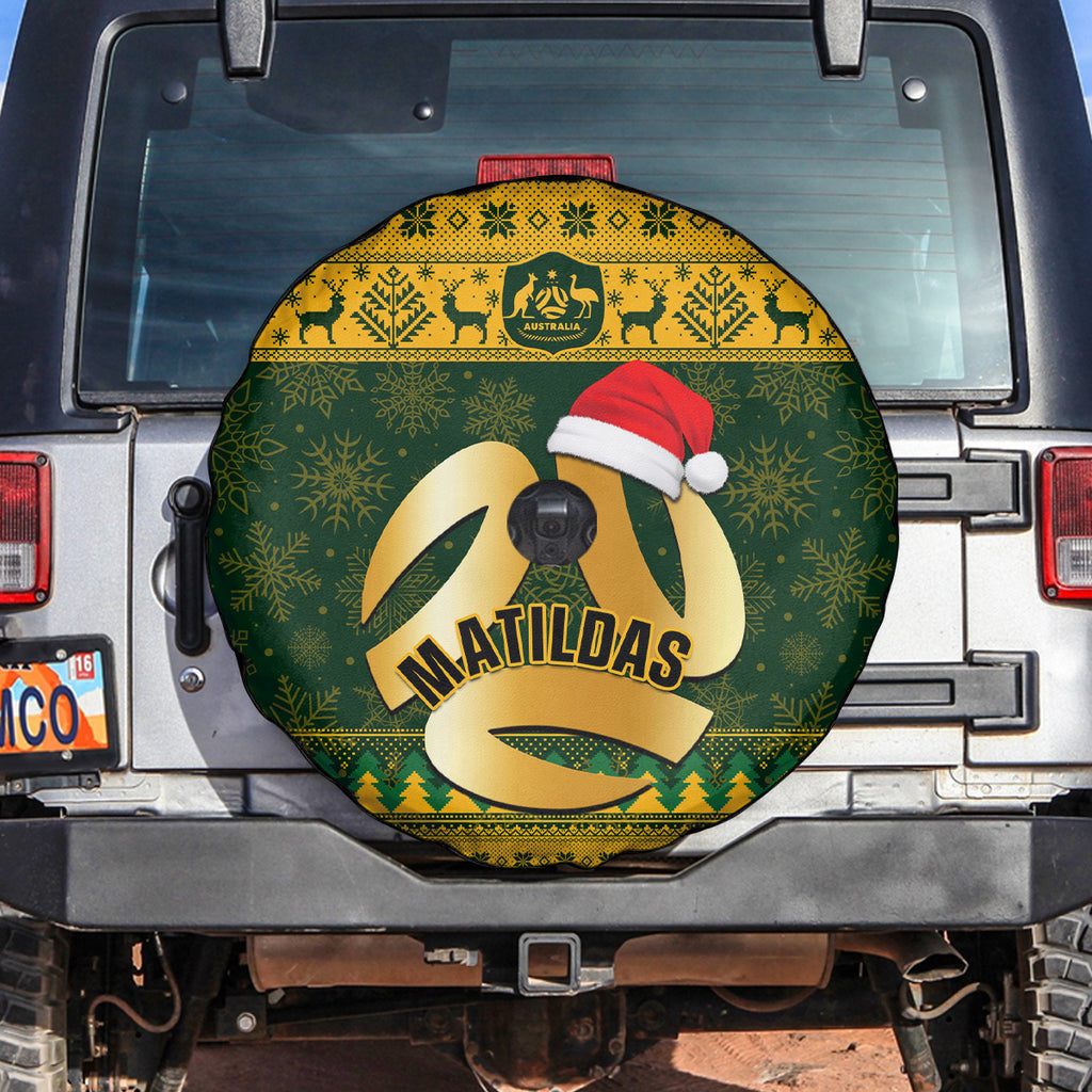 personalised-australia-matildas-christmas-spare-tire-cover-merry-xmas-2023-national-color