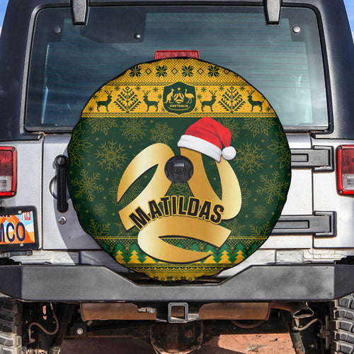 personalised-australia-matildas-christmas-spare-tire-cover-merry-xmas-2023-national-color