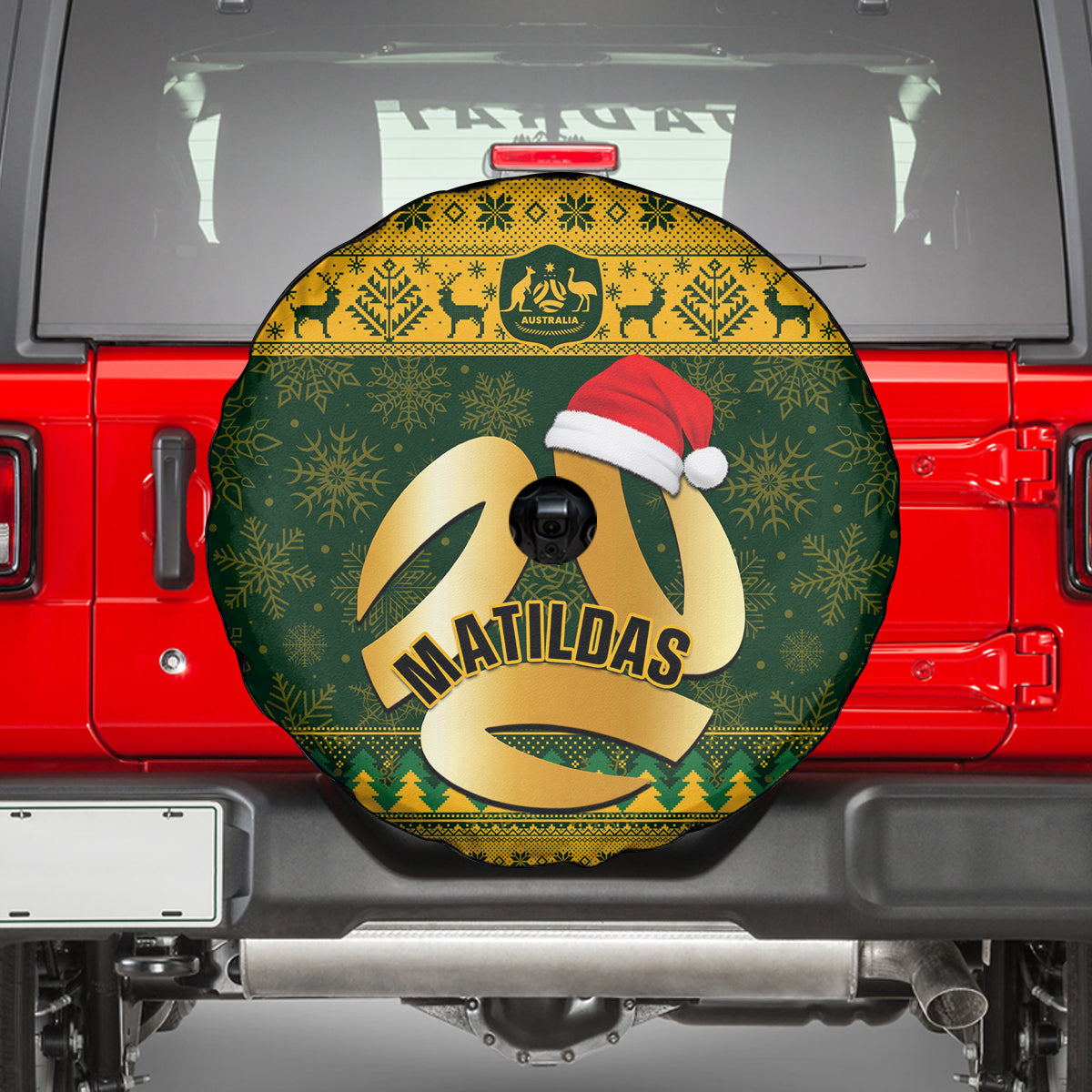 personalised-australia-matildas-christmas-spare-tire-cover-merry-xmas-2023-national-color