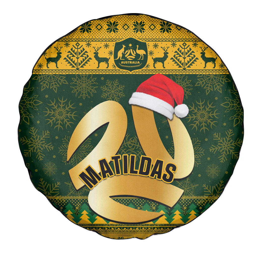 personalised-australia-matildas-christmas-spare-tire-cover-merry-xmas-2023-national-color