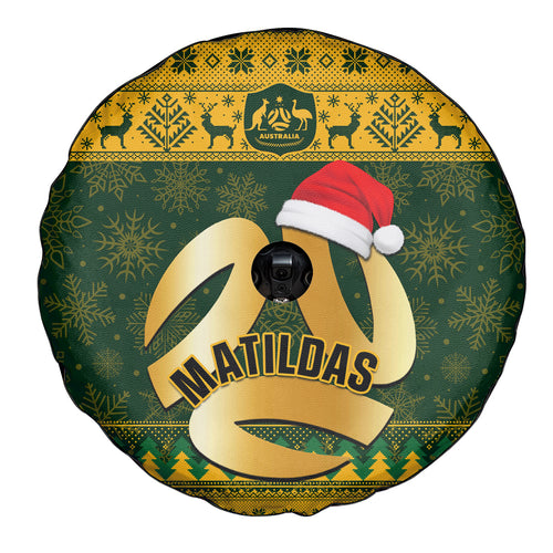 personalised-australia-matildas-christmas-spare-tire-cover-merry-xmas-2023-national-color