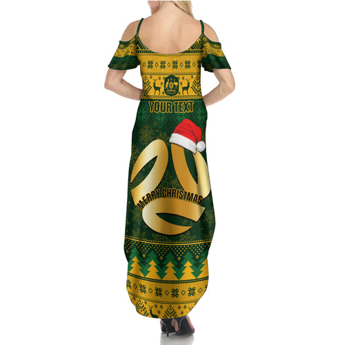 personalised-australia-matildas-christmas-summer-maxi-dress-merry-xmas-2023-national-color