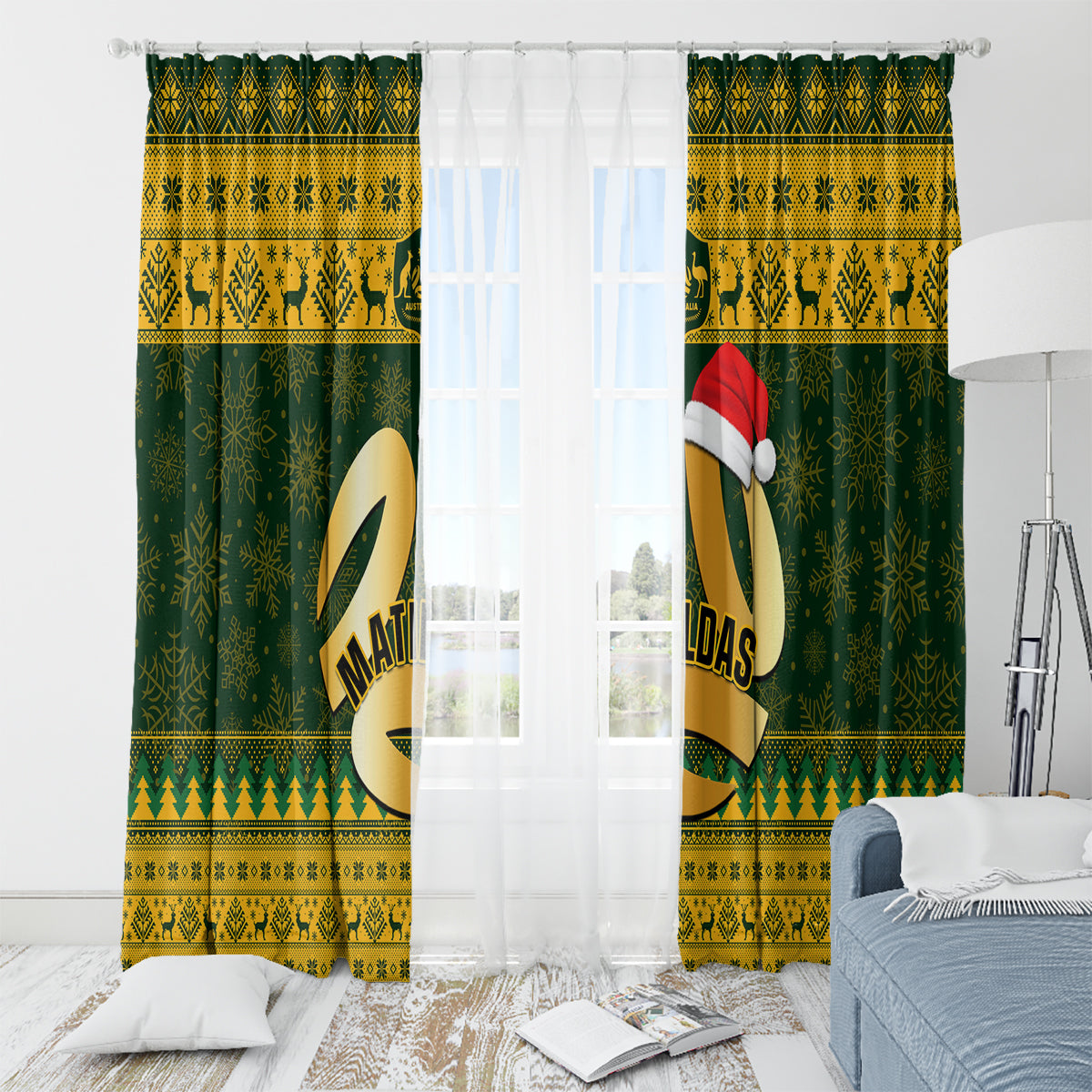 personalised-australia-matildas-christmas-window-curtain-merry-xmas-2023-national-color