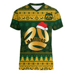 personalised-australia-matildas-christmas-women-v-neck-t-shirt-merry-xmas-2023-national-color