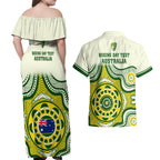 australia-cricket-couples-matching-off-shoulder-maxi-dress-and-hawaiian-shirt-boxing-day-2023-test-indigenous-art