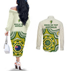 australia-cricket-couples-matching-off-the-shoulder-long-sleeve-dress-and-long-sleeve-button-shirts-boxing-day-2023-test-indigenous-art